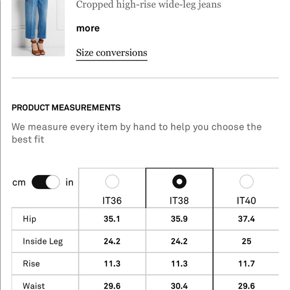 😍 GUCCI Cropped high-rise wide-leg jeans - Picture 7 of 15